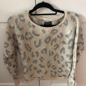Abercrombie Cheetah Print Sweater
